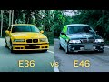 FULLY MODIFIED BMW E36 vs STOCK E46 (CRAZY DRIVE)