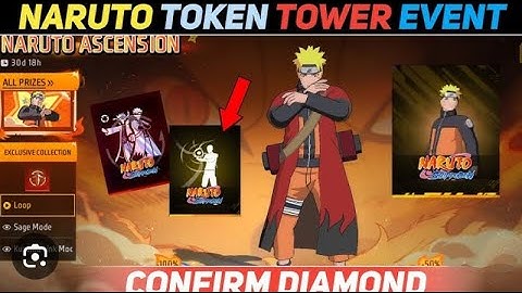 Naruto token tower event |free fire Naruto ascension event|