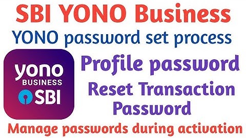 How to reset profile password || How to reset transaction password || SBI yono business corporate ||