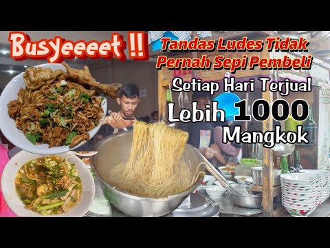 Mie Ayam Bangkalan Bogor‼️Busyeeeet Setiap Hari Terjual Ludes Lebih Dari 1000 Porsi Mangkok  ⁉️🍜