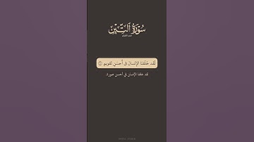 تدبر القرآن | سورة التين | ماهر المعيقلي