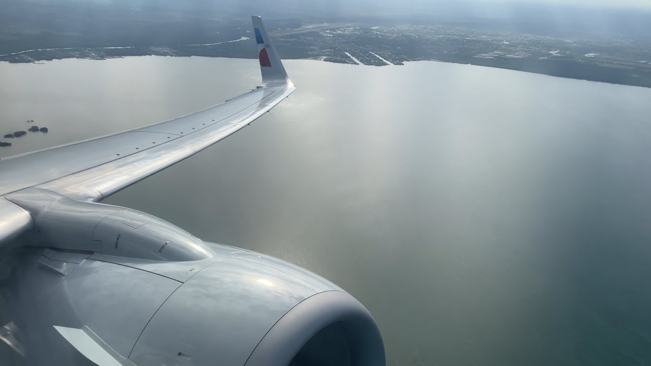 Beautiful afternoon departure - American Airlines 737-800 taxi and takeoff from Belize (BZE)