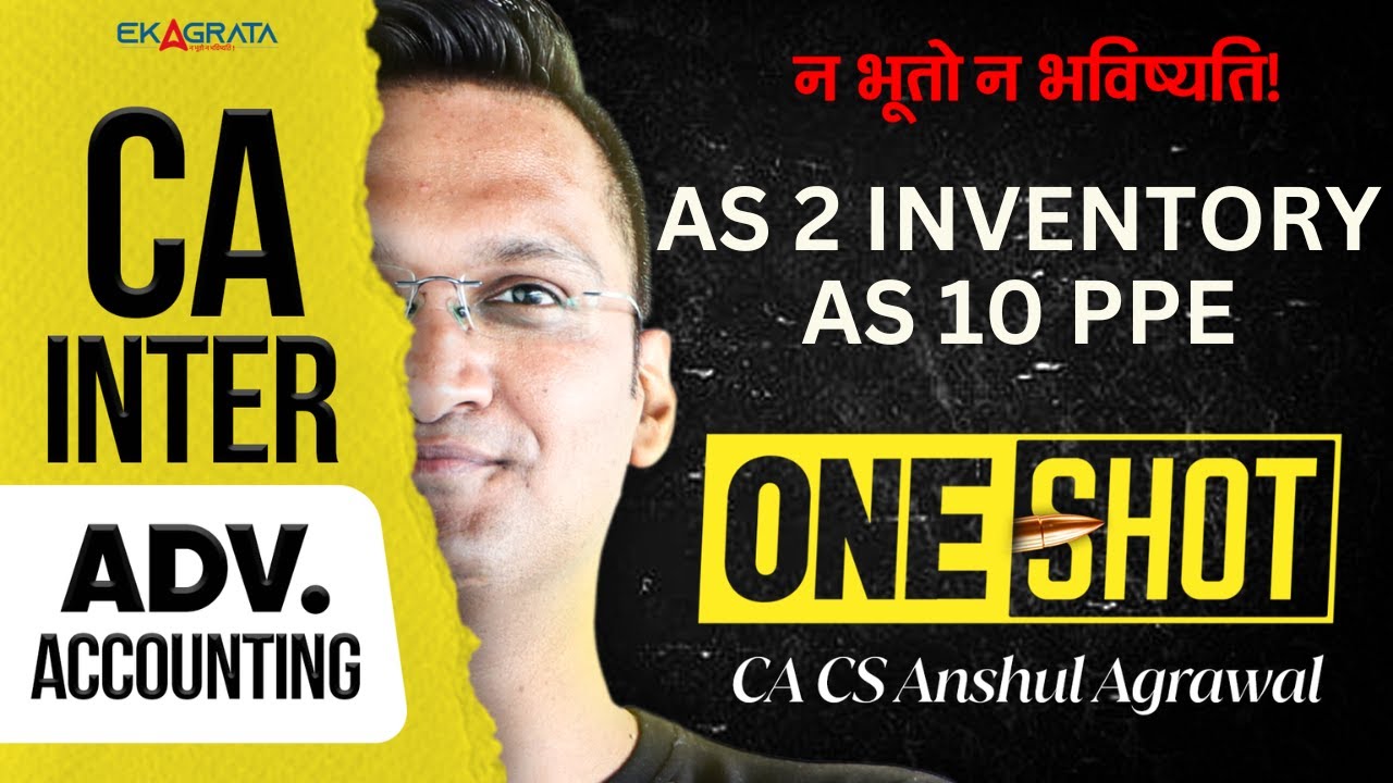 CA Inter Advanced Accounting | AS 2 Inventory As 10 PPE Marathon | 2025 ...