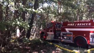 Fire fighters take defensive stand on two-story house fire in Robinson Twp.