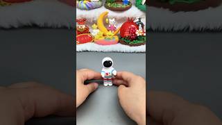 Making a Cute DIY Clay Astronaut 🧑🚀✨ #shorts #satisfying