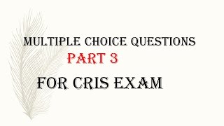 Multiple choice questions for CRIS and other competative exams. screenshot 4