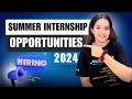 3 Summer Internship Opportunities in 2024