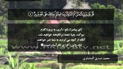 222 B / تلاوت قرآن با صدای محمد صديق المنشاوي / (1-18) سوره تغابن / جزء 28