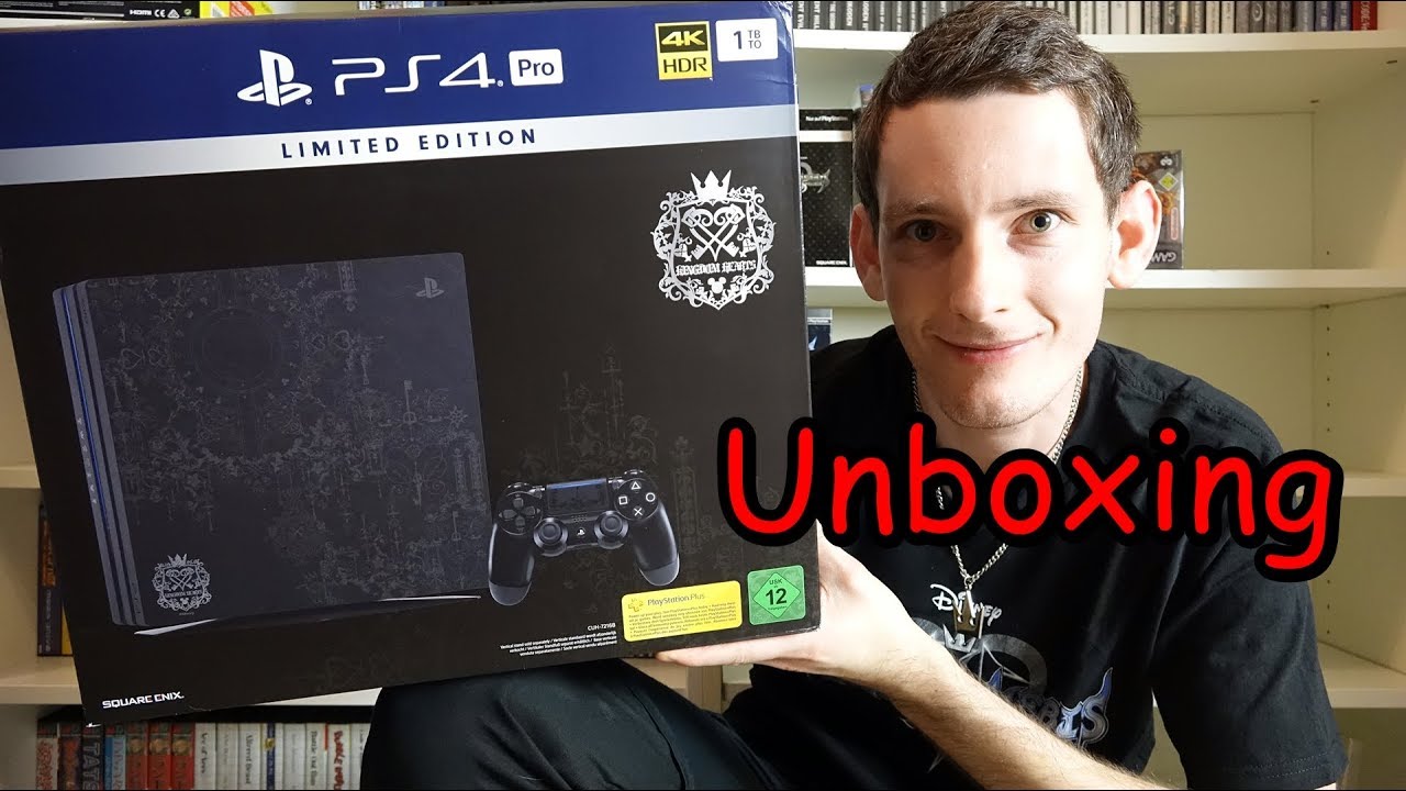 Unboxing Sony Playstation 4 Pro Konsole Kingdom Hearts Iii Limited Edition Deutsch Youtube