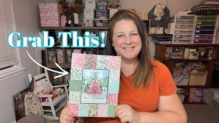 I Found The BEST Way To Use Your Christmas Scrapbook Paper!