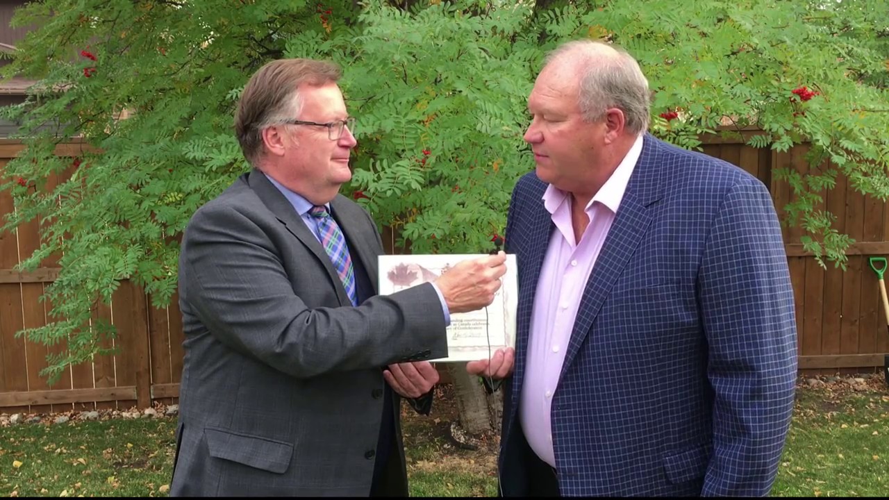 Brian Towriss SaskatoonGrasswood Canada 150 Award YouTube