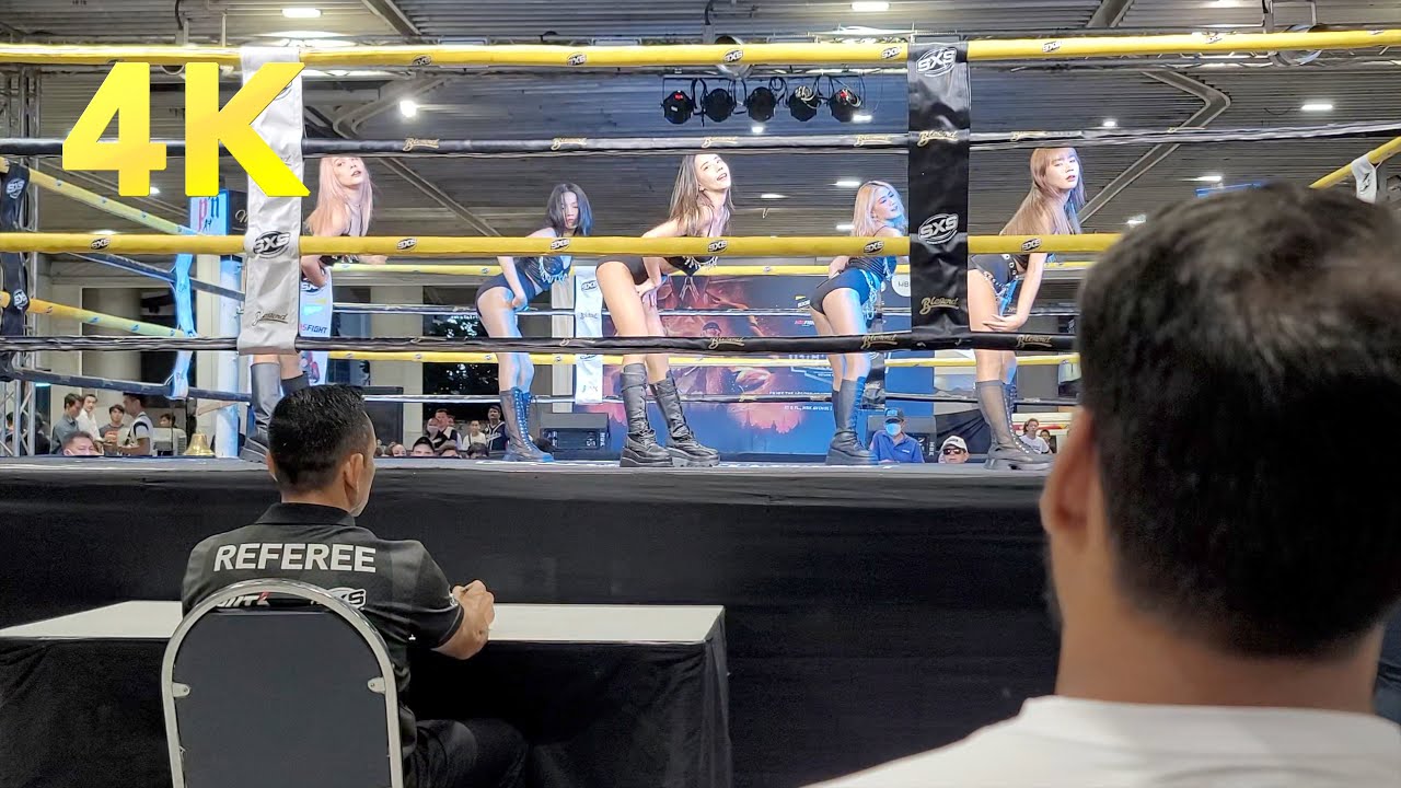 [4K] First week of July, MiRinn Show Bangkok at MBK Center Fight Night 2023 / Bangkok