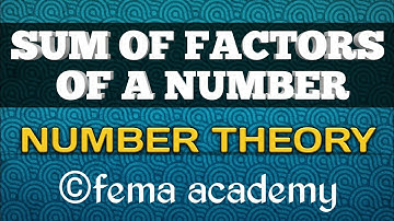 Number Theory | Sum of factors of a number | Aptitude Shortcuts and Tricks