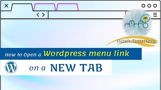 how to make a wordpress menu item open in a new tab