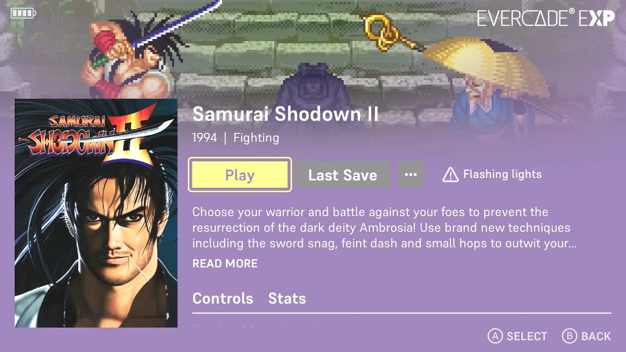 Samurai Shodown 2 | Neo Geo Arcade 3 | Game 4 of 6 | Evercade Handheld