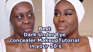🎨🖌MAKEUP TIPS IN YOUR 50'S ON HOW TO CONCEAL UNDER EYE CIRCLES & KEEP MAKEUP OFF THE SHIRT COLLAR!