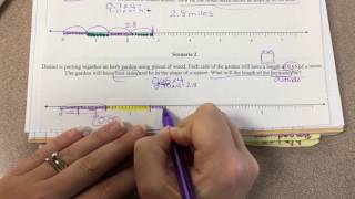 day 59 number lines with multiplying decimals
