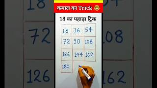 18 ka table with easy trick | table of 18| 18का टेबल| 18 का पहाड़ा कैसे लिखें#explainallmath4u