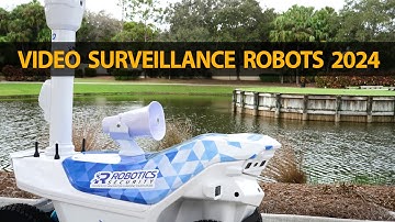 Security robots for video surveillance of golf courses