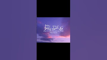 سورة الذاريات الآيات 20 و21   إستمع وإرتح