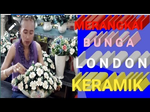 CARA MERANGKAI BUNGA LONDON.   #caramerangkaibungalondon.   #tutorialbungalondon