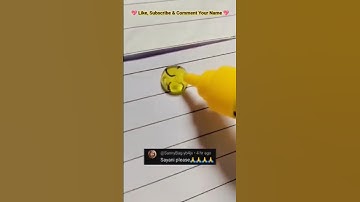 Tag to Sayani🌸Bubble Name Writing💭#art#name#writing #calligraphy#smileycrafter #share#shorts#funny