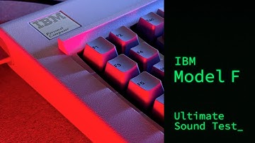 IBM MODEL F XT Sound Test | CAPACITIVE BUCKLING SPRING Sound Test!