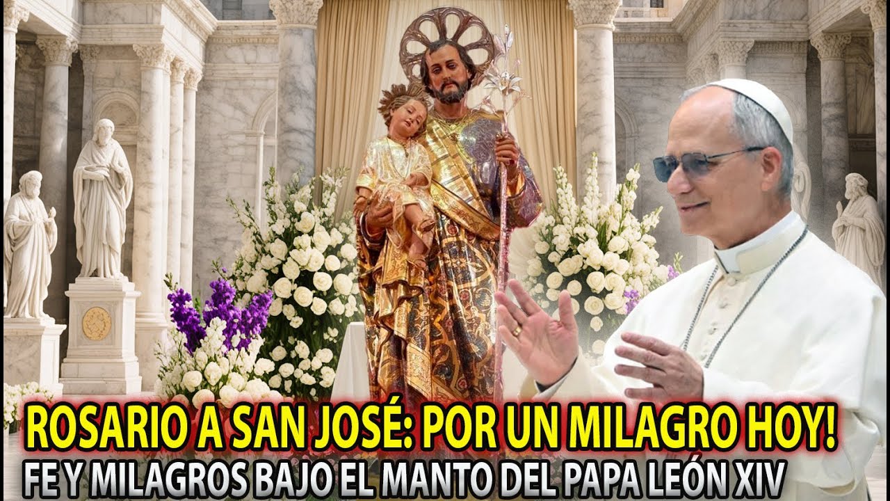 EN VIVO 🔴 Rosario Milagroso de San José bajo el manto del Papa León XIV | Pide tu Milagro Hoy