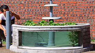 Outdoor Fountain Design - Backyard Waterfall Fountain Garden Aquarium