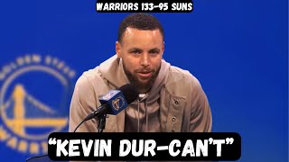 Steph Curry Blasts Kevin Durant After Eliminating Phoenix - Post Game Interview - Warriors Vs Suns