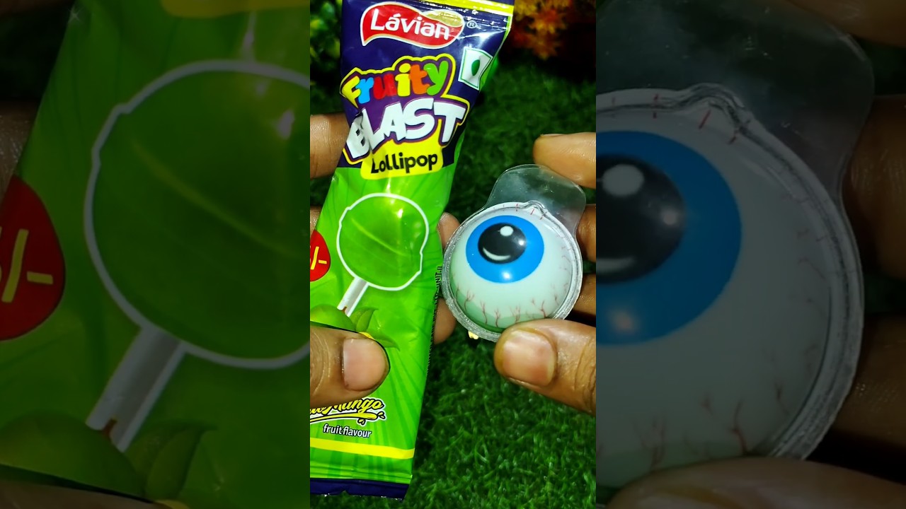 🍭Fruity blast lolipop  &👁️ eye jelly candy popsicle 🍡🤯
