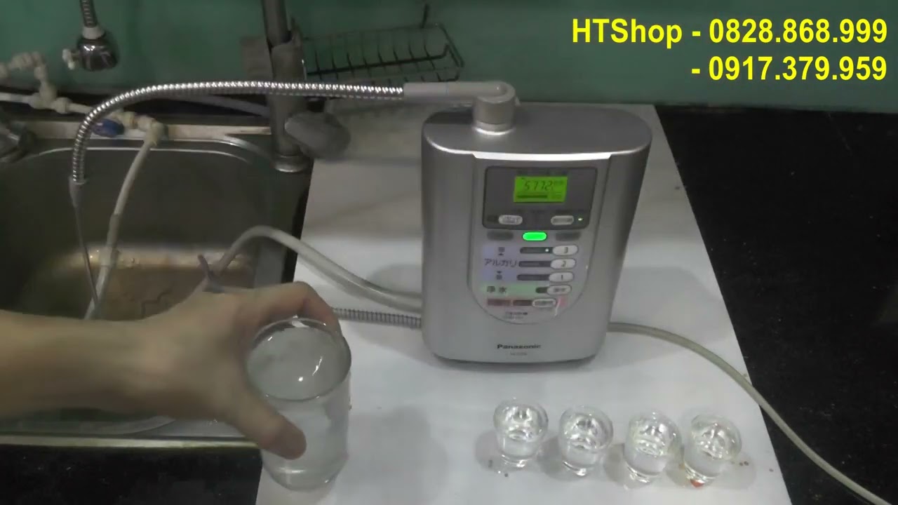 Máy lọc nước ion kiềm nội địa Nhật Panasonic TK7208 (85147319) 3 tấm điện cực, lõi 6000L_Test nước