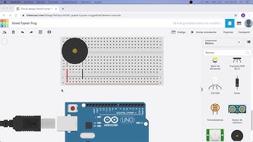 Autodesk Tinkercad Circuits | Alarma SOS con Arduino UNO