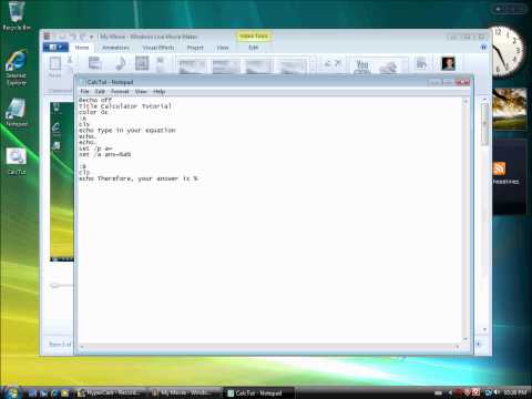 Batch Tutorial ~2~ Simple Calculator