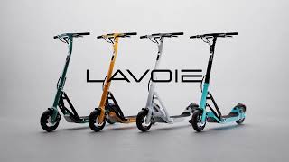 LAVOIE’s series 1 e-scooter unfolds like origami with safety, stability & style