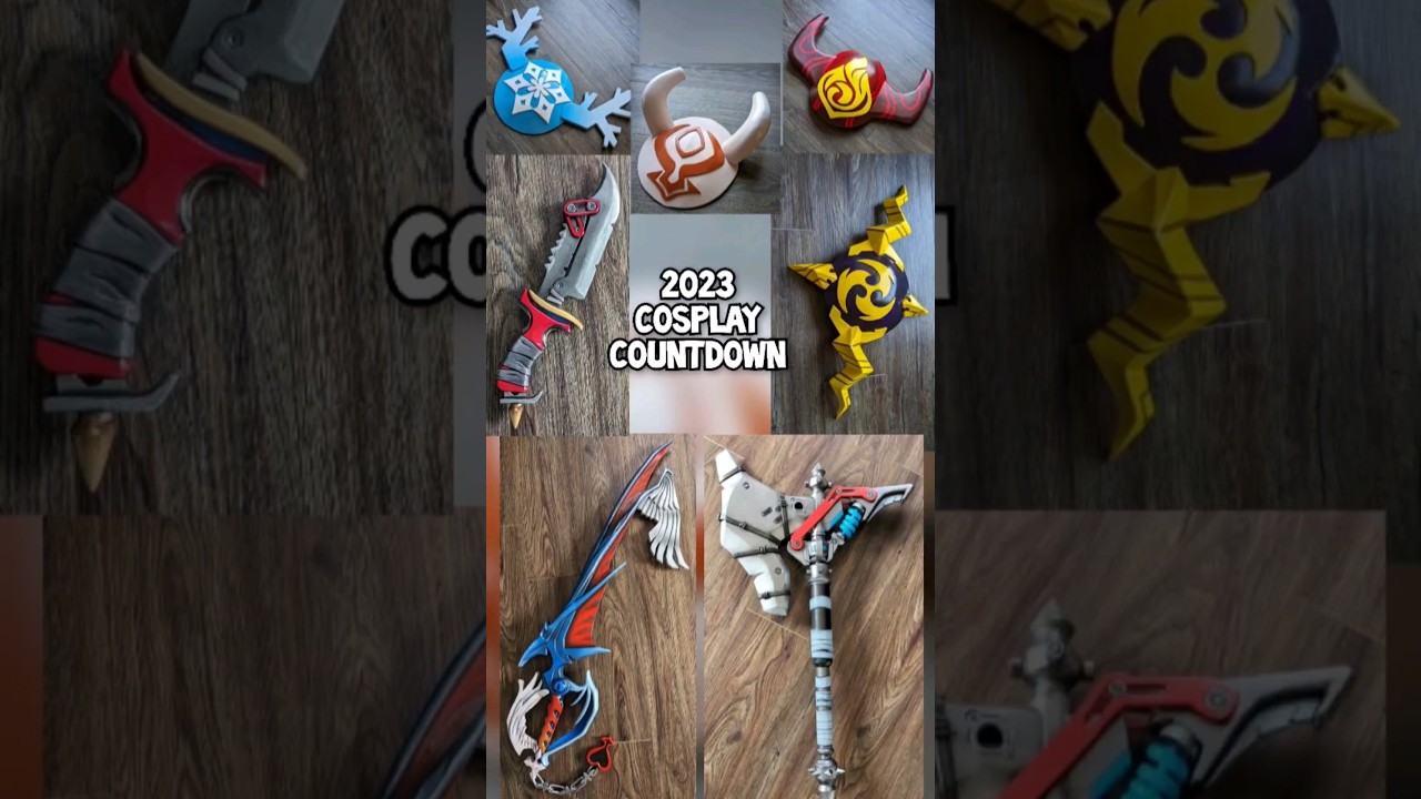 2023 Cosplay Countdown PART 5- Side Projects #genshinimpact #overwatch #kingdomhearts