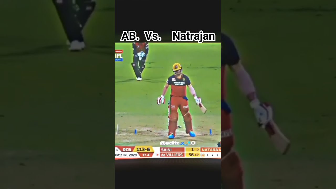 AB De Villiers Vs Natarajan Bowling Shorts Ytshorts