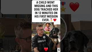 Hero K-9 Finds Missing Child in Just 12 Minutes ❤️🐕 | Incredible True Story #youtubeshorts #viral