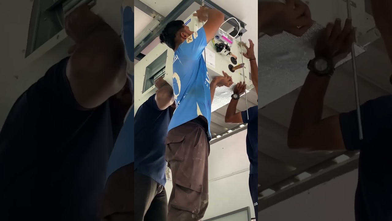 BLUESTAR 44 TON DUCTABLE AIR CONDITIONING PALLIYAMPURAM MAHADEVA TEMPLE AUDITORIUM|