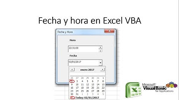 Calendario en excel VBA con DtPicker