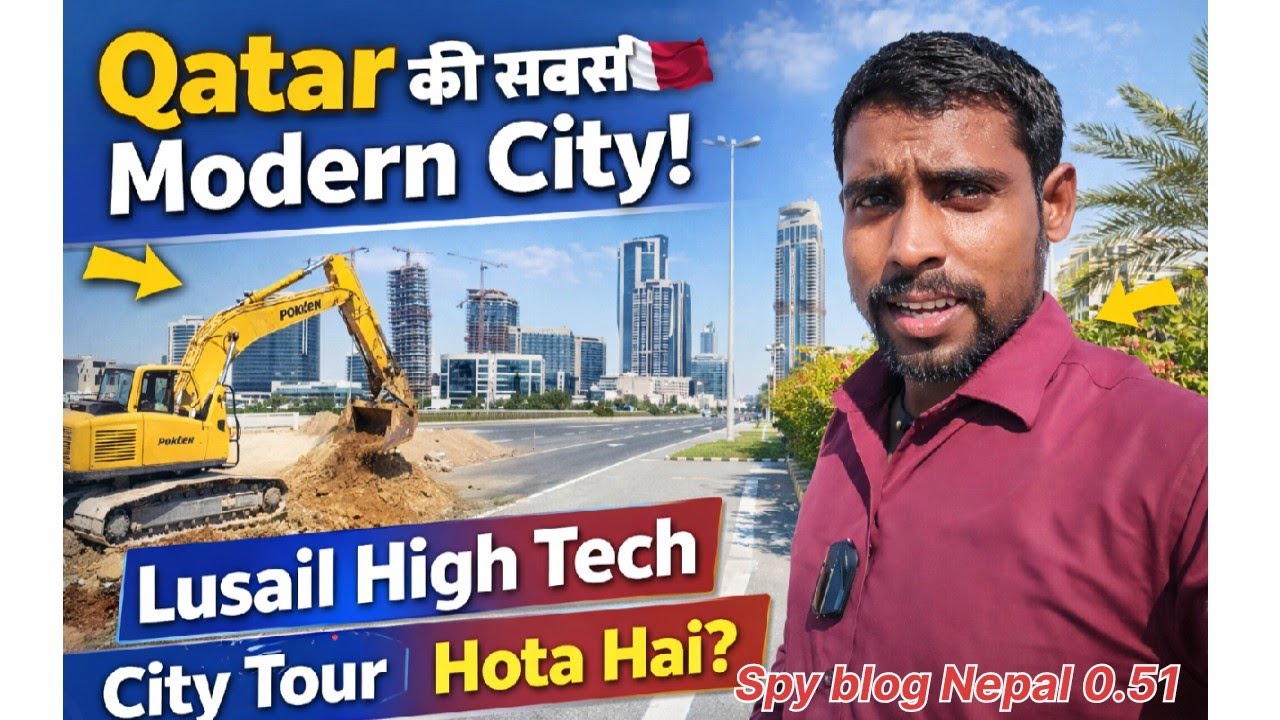 Lusail Out City Walk Tour | Lusail City Qatar 2026 | Poklen Se Kaam Kaise |Lusail High Tech City 🇶🇦