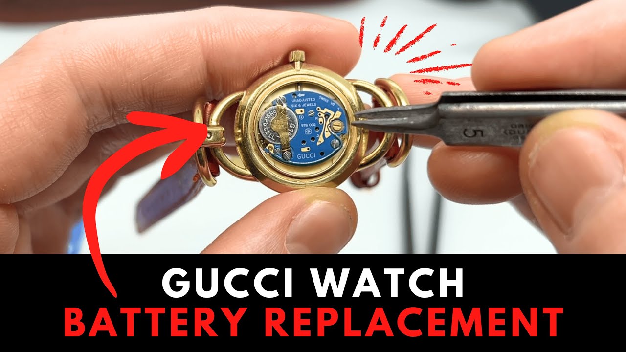 Gucci Watch Battery Replacement - YouTube