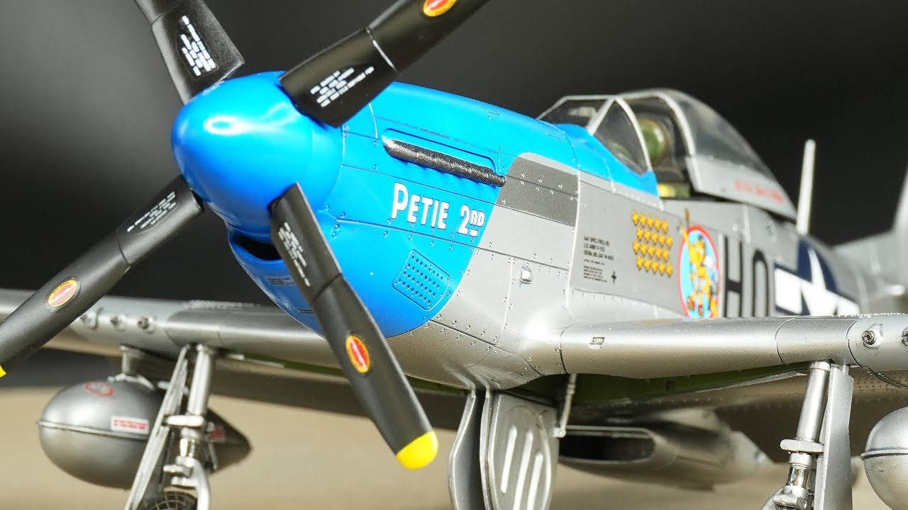 TAMIYA 1/48 P-51D MUSTANG｜クレオスC8シルバー1色で再現する