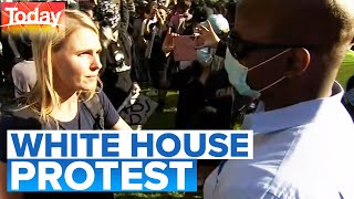 Washington protesters ask police to take a knee in solidarity | Today Show Australia