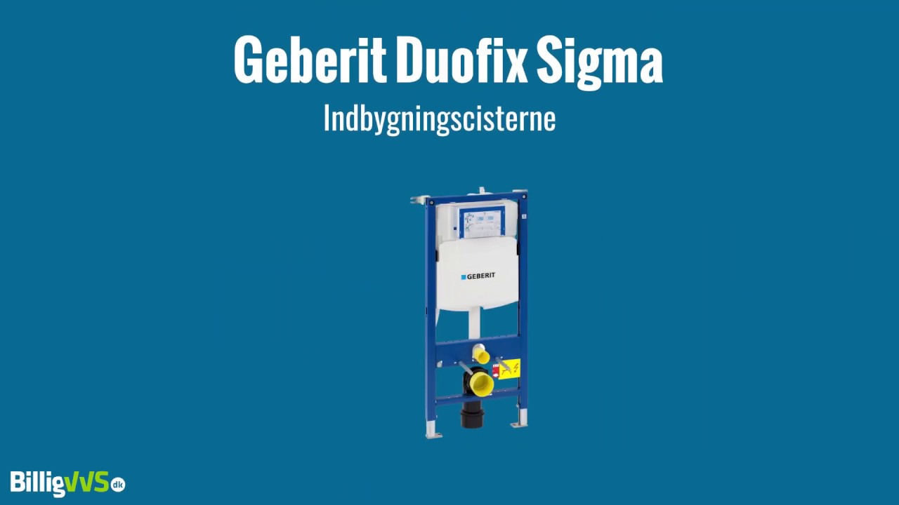 Geberit Duofix Sigma Indbygningscisterne YouTube