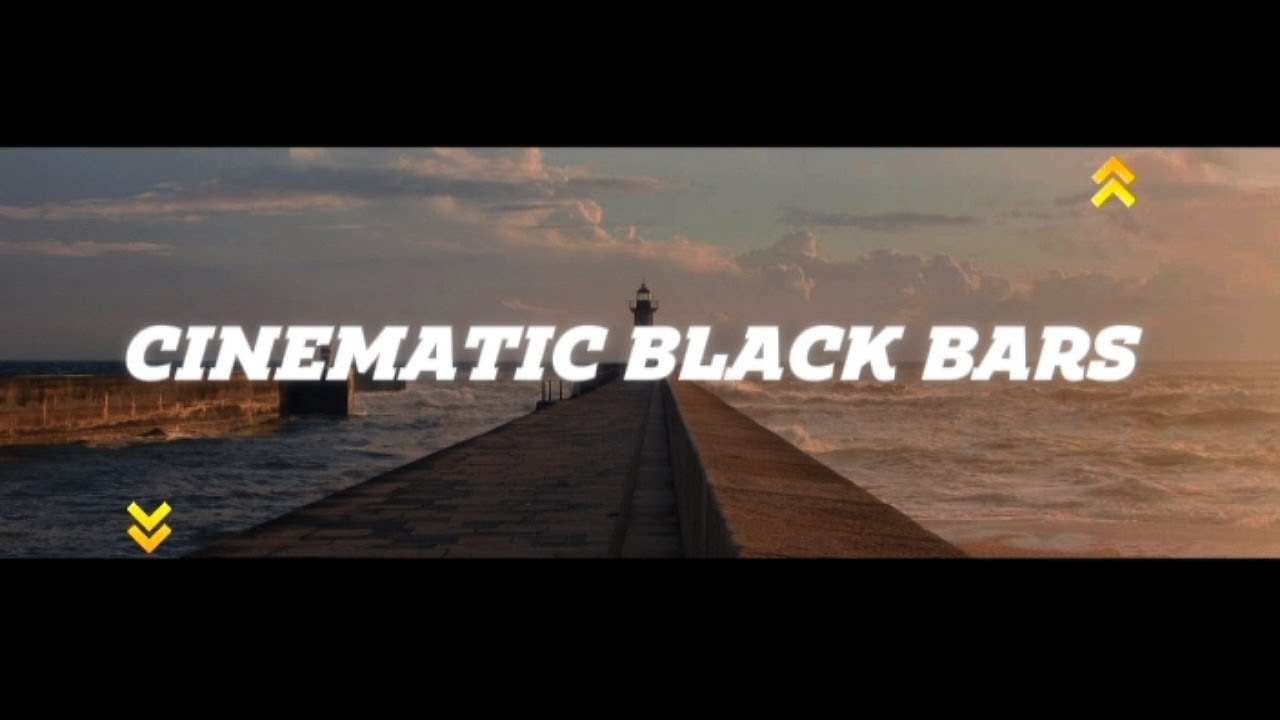 How to create cinematic black bars opening on inshot - YouTube