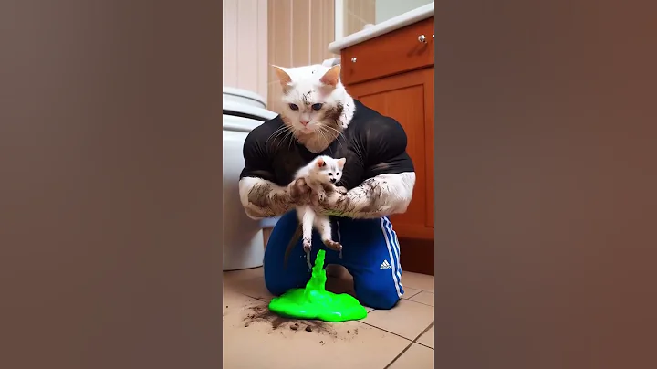 Video 11807361: bath, funny cat