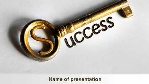 Key To Reach Success PowerPoint Template by PoweredTemplate.com