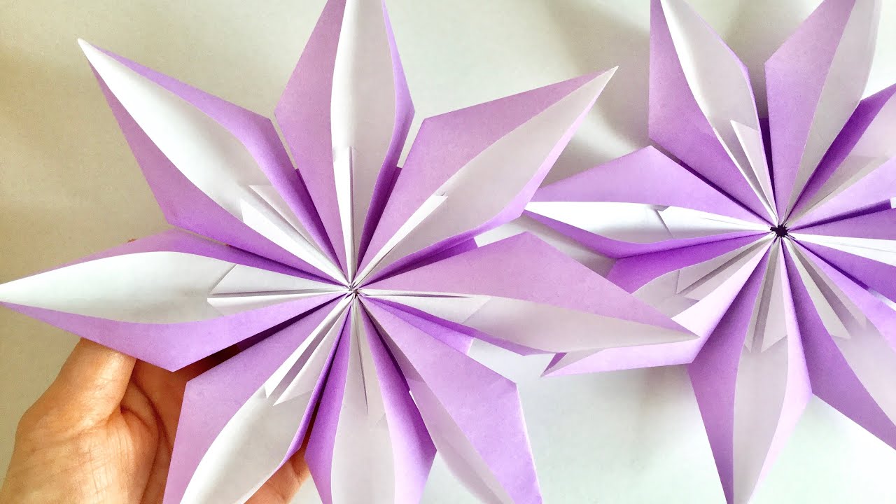 【折り紙】クレマチス Origami Clematis florida YouTube