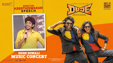 Keerthiswaran Speech | DUDE Diwali Music Concert |Pradeep Ranganathan, Mamitha Baiju |Sai Abhyankkar